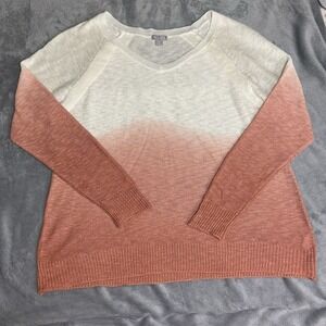 Falls Creek Women's Sweater Size 1X‎ Rose Ombré